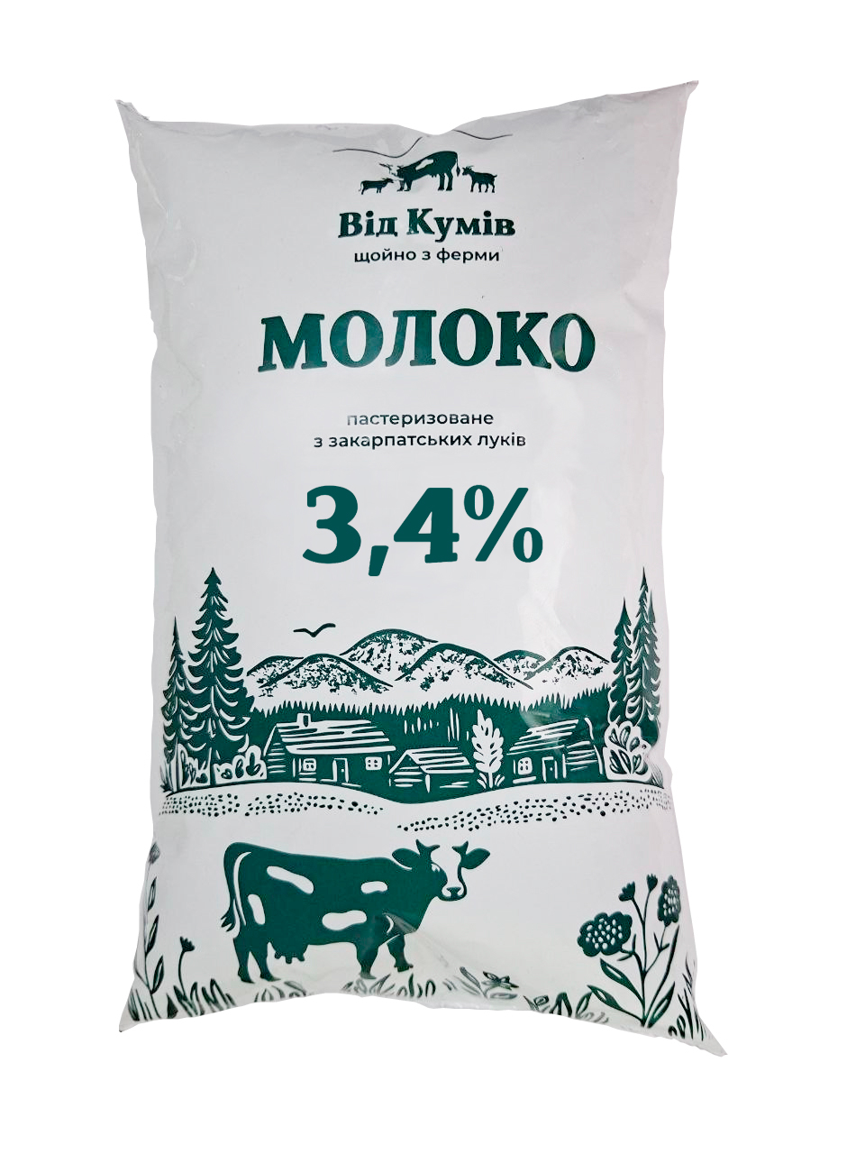 Молоко ВІД КУМІВ 3.4% 1000гр